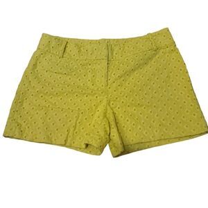 Loft Yellow Eyelet Riviera Short Size 2